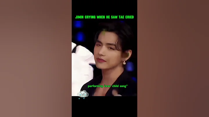the way Jimin cried when he Saw tae crying 😭🥺#bts #btsshorts