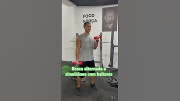 Rosca alternada e simultânea com halteres - prof. Matheus Gomes