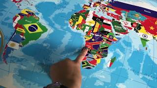 Scratch Off World Map with Flags Poster - GoGoUnique screenshot 2