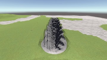 Unity game Marching cubes voxel dirt physics