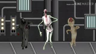 Scp 173, 096 and 049 default dance together.