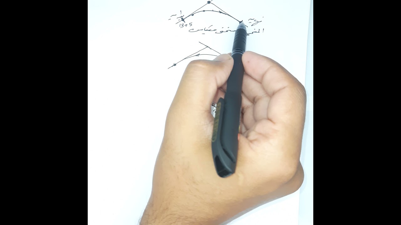 شرح مساحه 2 - تدريج وترقيم المنحنى - امثله محلوله على المنحنيات الأفقيه