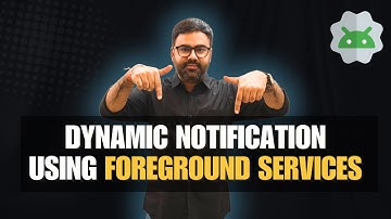 Android Dynamic Notification with Foreground Service | CheezyCode | Hindi