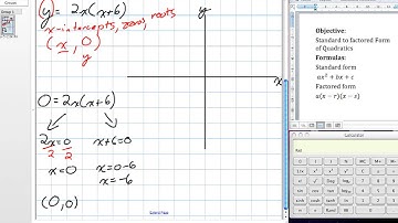 Standard to Factored Form of Quadratics Grade 11 mixed Lesson 3 2