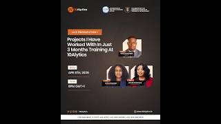 Projects I Have Worked With In Just 3 Months Training at 10Alytics