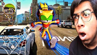 Aliens in my city / super hedgehog rope hero gameplay (android/iOS) screenshot 3