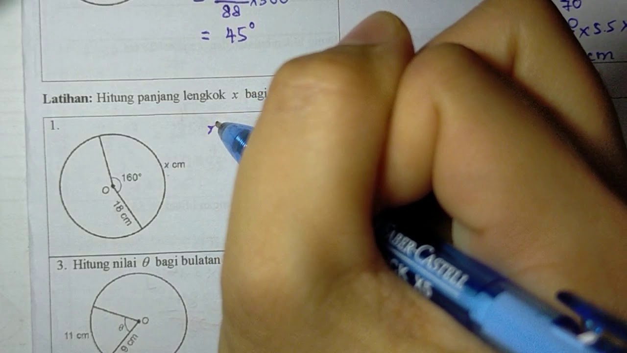 Math T2 Sp 5 3 3 Bhg 4 Hitung Panjang Lengkok Dan Ukuran Lain Youtube