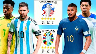Enfrento a la Copa América vs Eurocopa ¿Quién es Mejor? FC 24
