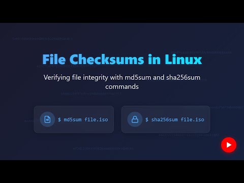 Linux File Integrity: Mastering md5sum & sha256sum Commands
