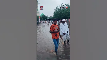 أمطار كثيفة تغرق قرية زريبة الشيخ البرعي في ولاية شمال كردفان 