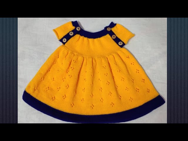 Knitting Baby Frock - YouTube