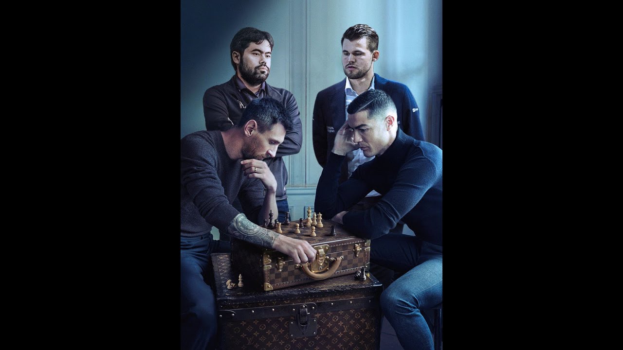 Norway Chess - Messi and Ronaldo Play Chess in Louis Vuitton Campaign (and  the position is from Norway Chess)