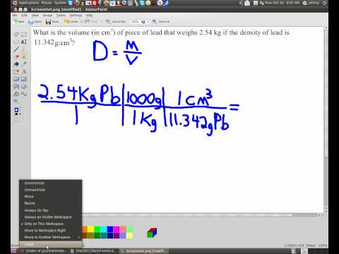 how to find volume if mass and density are given - Fig 1C shows eighteen downward peaks in the resonance frequency of the tube as the bead is pumped back and forth eighteen times through the tube