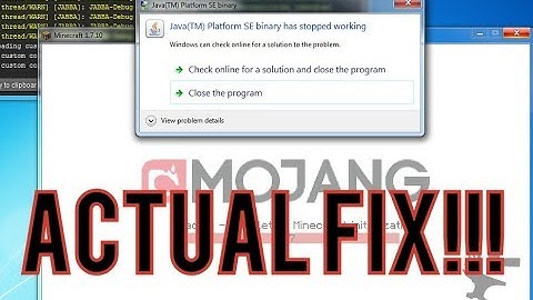 Java TM Platform SE Binary Error Actual Fix For Minecraft!!!(2021 working)