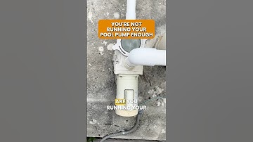 U laat uw zwembadpomp niet genoeg draaien ⏰