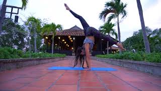 Sunset yoga with Elvina Ensh. Yoga Dom Na Gore. Mui ne, Vietnam 2018