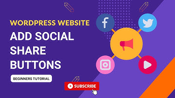 How to add social Share button on wordpress website | Sabbir Hossain