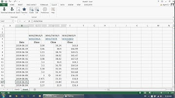 Updating Your Data with the Quandl Excel Add-In