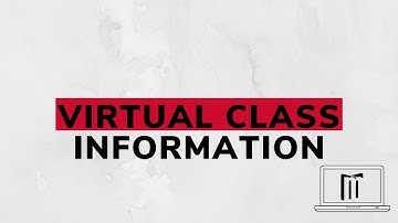 Virtual Class Information