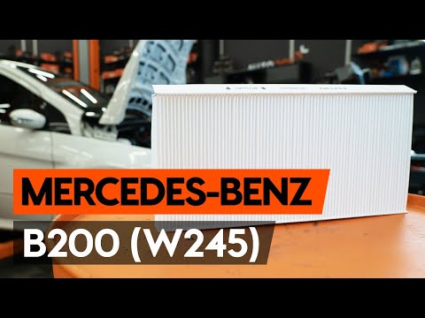 Как заменить салонный фильтр на MERCEDES-BENZ B200 (W245) [ВИДЕОУРОК AUTODOC]