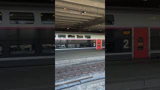 TGV Lyria in Doppeltraktion,  Einfahrt Basel SBB,  20.09.25