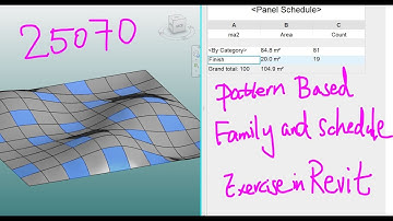 25070 - Pattern Based Family and Schedule Exercise in Revit
