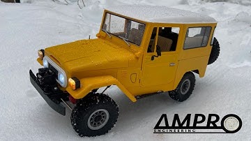 e375: WPL C34 KM Toyota Land Cruiser In the Snow!