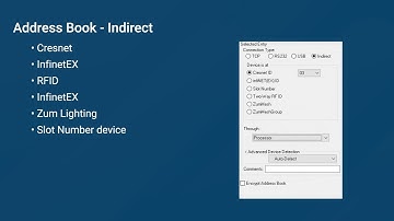 CTI | Crestron Toolbox™: Address Book