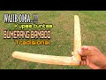 Bumerang bambu dua sayap | cara membuat bumerang dari bambu | boomerang tradisional bamboo