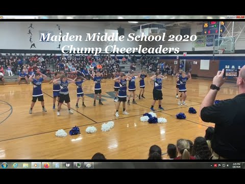 Maiden Middle School 2020 Chump Cheerleaders