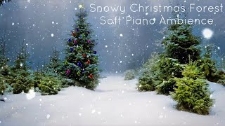 🎄 Snowy Christmas Forest Ambience – Decorated Tree, Heavy Snow & Soft Piano 🎄 screenshot 1