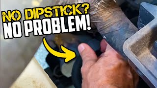 FREE FIX!  How To Check Transmission Fluid With No Dipstick