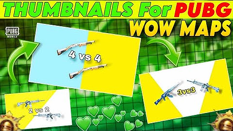 Amazing Thumbnails for Wow Maps Pubg Mobile🔥| Pubg Wow Maps Ke Liye Thumbnails Collection!