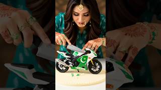 Celebrating Independence Day with New Pakistani motorcycle cake #shortsfeed #cake #chocolate