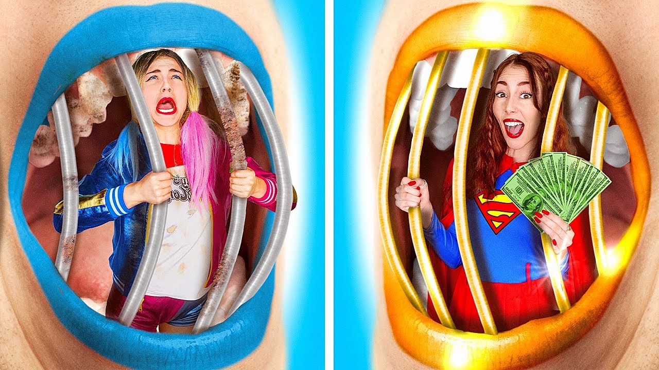 BROKE VS RICH Superheroes at School - Harley Quinn VS Supergirl at PROM | Funny by LaLa Life Games