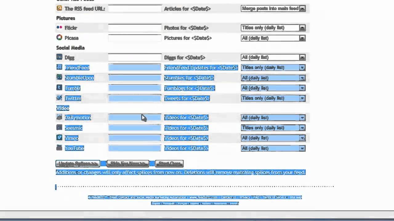 FeedBlitz V4 New RSS Feed Setup Video YouTube