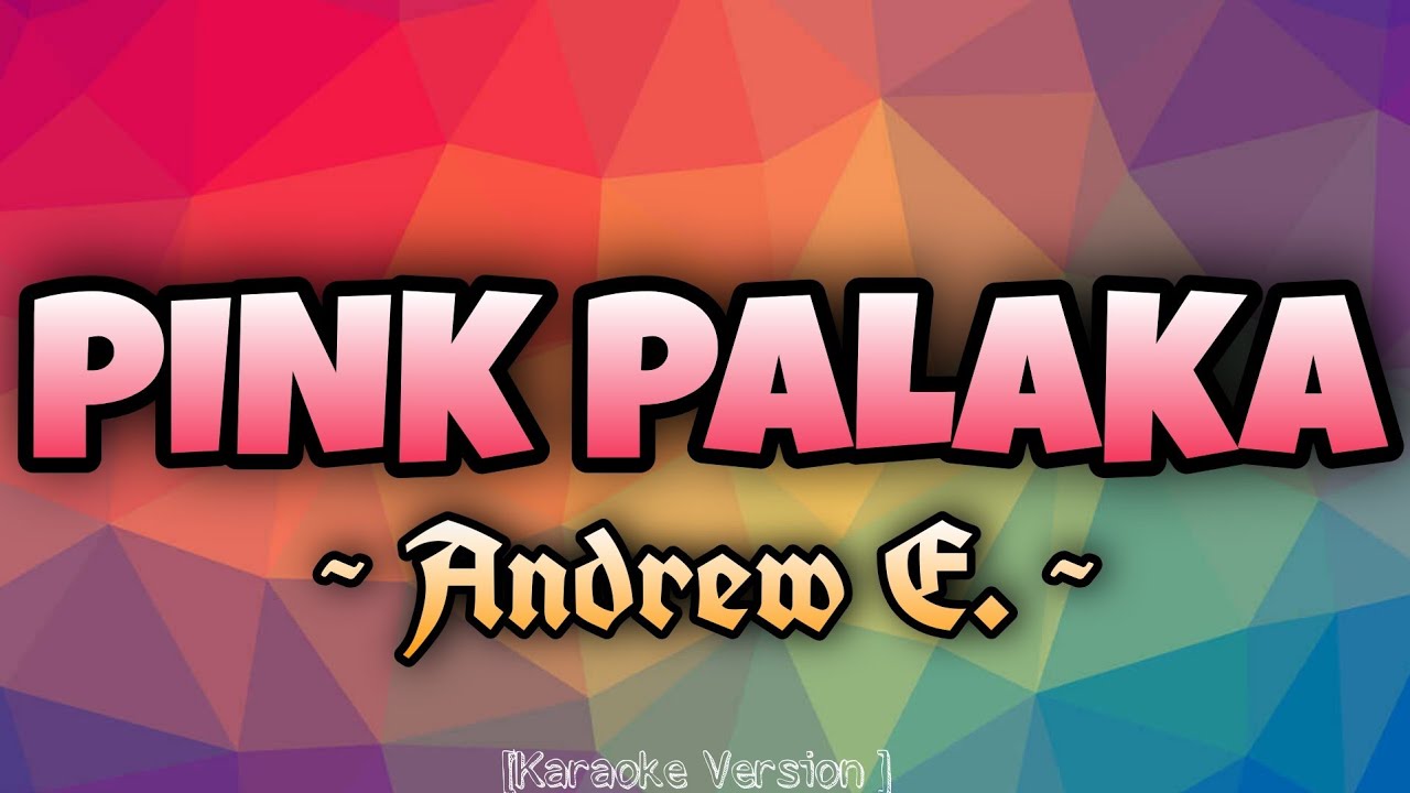 Andrew E   PINK PALAKA  Karaoke Version