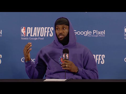 LeBron James Talks AD Injury, Steve Kerr Flopping Comments