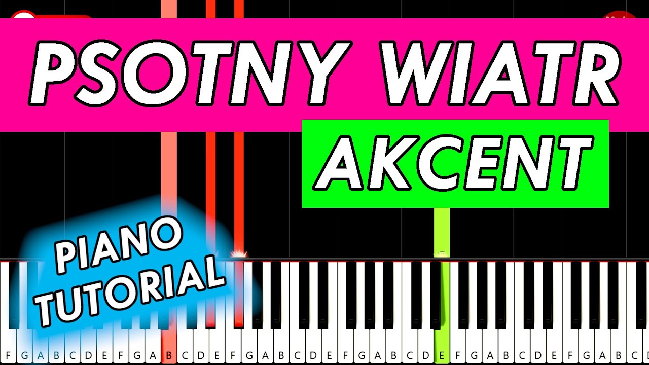 Akcent - PSOTNY WIATR 🎹😃 Piano Tutorial