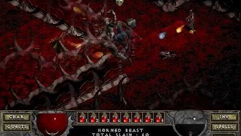 Diablo I: The Hell (Co-op Doom Playthrough) - Hell Level 14