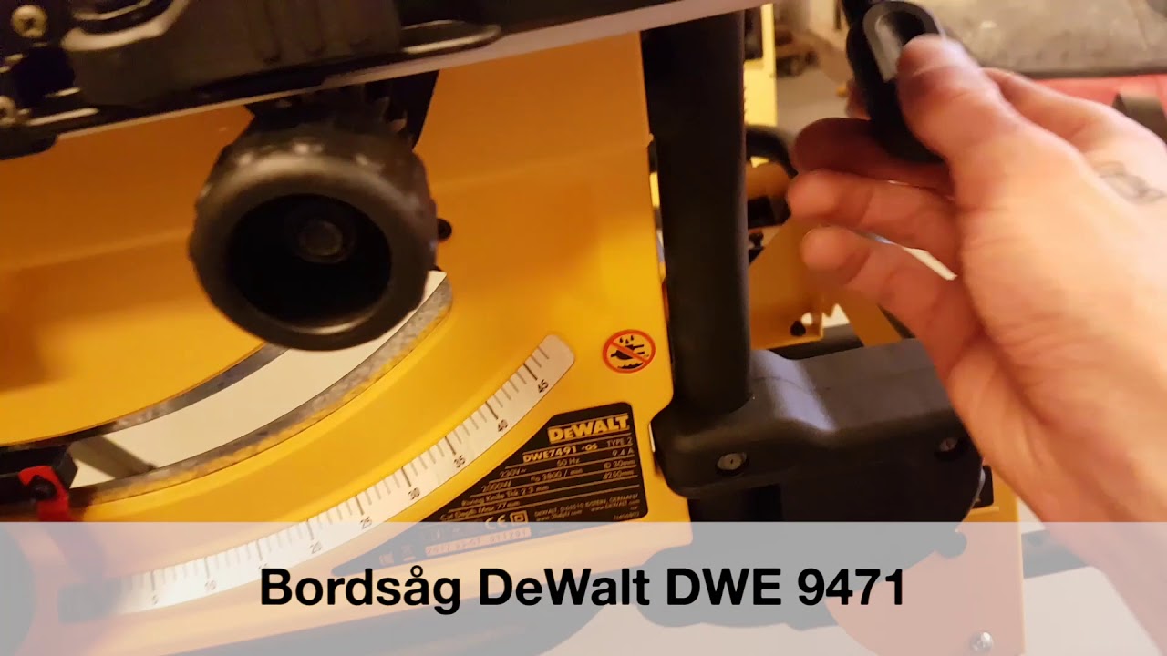 Bordsåg DeWalt DWE 7491 - Stureby Maskiner - YouTube