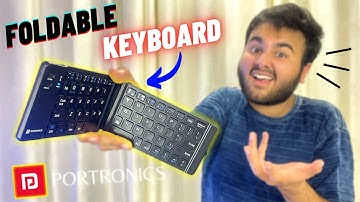 This Keyboard is *FOLDABLE* - Portronics Chicklet Bluetooth Wireless Keyboard🔥