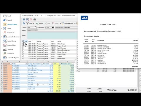 Spire Credit Card Reconciliation