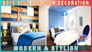 MODERN &amp; STYLISH! 50+ Blue Bedroom Design &amp; Decoration For Boys 2023