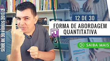 Quais os tipos de pesquisa quantitativa?