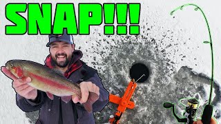 DEADLY Technique for Ice Fishing TROUT!!