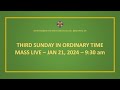 Mass third sunday in ordinary time year b jan 21 2024