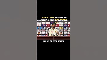 Shan Masood opens up on Babar Azam