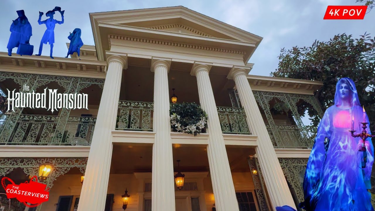 Haunted Mansion POV [4K-60] Disneyland California