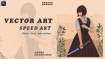 Vector Art | Cartoon Effect | using Adobe Photoshop w/ time lapse